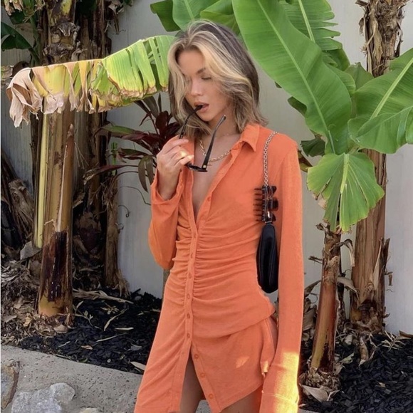 With Jean Andy Mini Dress - Maple - Picture 1 of 3